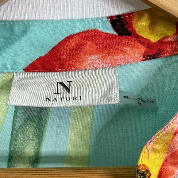 Natori Water Lily silky pajama set - Picture 3 of 5